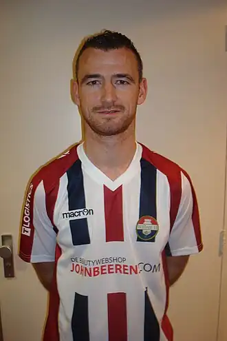 Robbie Haemhouts in het shirt van Willem II seizoen 2013/2014