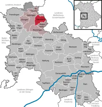 Kaart van Hainsfarth