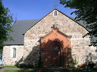 De middeleeuwse kerk van Halikko