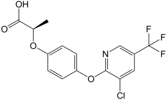 Structuurformule van haloxyfop-P