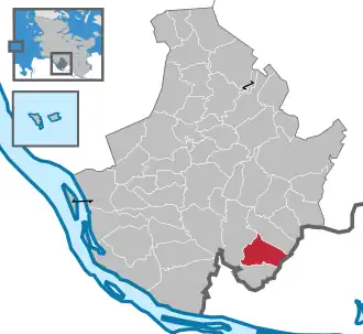 Kaart van Halstenbek