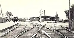 Station Hammels, nog zonder seinhuis (circa 1903)