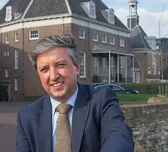 Hans Beenakker op de Tolhuiswal in Tiel (2017)