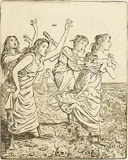 Sirenen door Hans Thoma