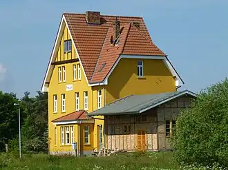 Voormalig stationsgebouw te Harpe