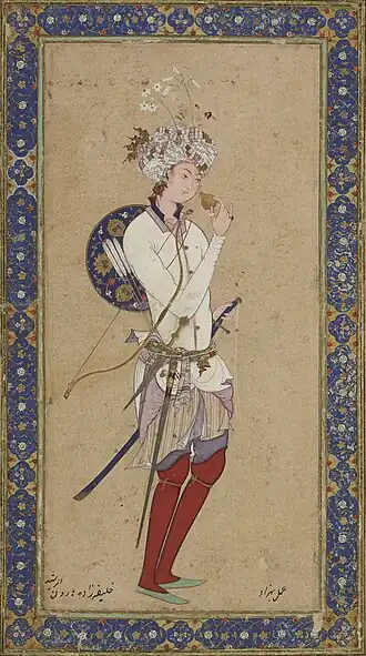 Haroen ar-Rashid(16e eeuw), miniatuur uit Arabe 6075, BnF