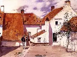 Backyard in Antwerp, 1883