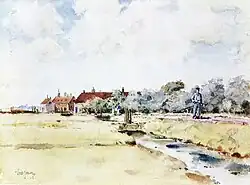Canal Scene, Holland, 1883