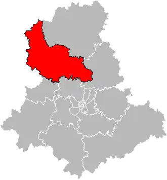 Locatie van het kanton