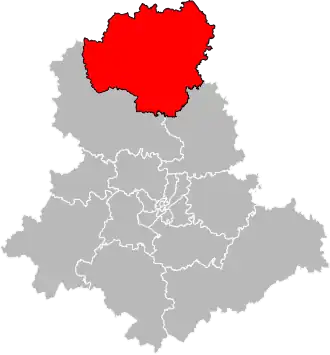 Locatie van het kanton