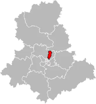 Locatie van het kanton