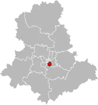 Locatie van het kanton