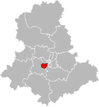 Locatie van het kanton