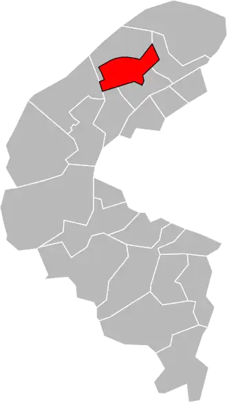 Locatie van het kanton