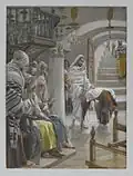 Christus geneest een zieke vrouw op de sabbath, James Tissot, 1886-1896