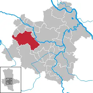 Kaart van Hecklingen