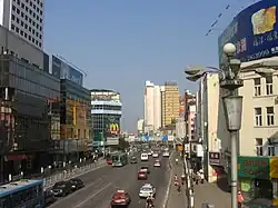 Downtown Hefei's Sipailou business district