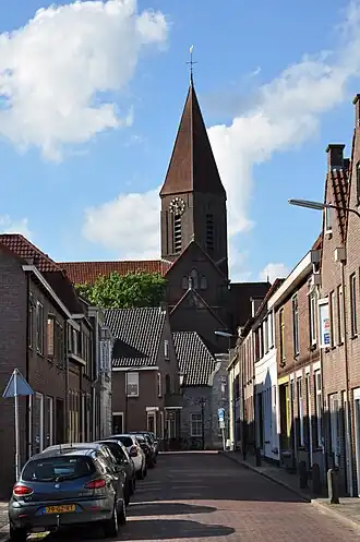 Blik in de Heilig Levenstraat vanuit de Lieve Vrouwegracht