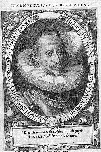 Getekend portret van hertog Hendrik Julius (geb. 1564)