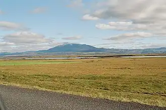 Hekla gezien vanuit Þjórsárðalur