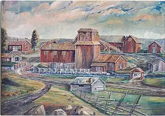 Hällbo op een schilderij uit 1870