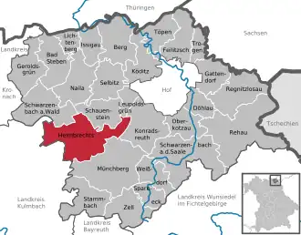 Kaart van Helmbrechts