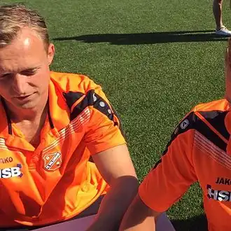 Schilder op de open dag van FC Volendam in 2016.