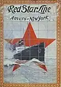 Poster voor de Red Star Line