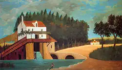 Le Moulin door Henri Rousseau, 1896