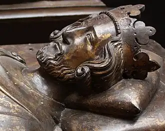 Effigie van Hendrik III in Westminster Abbey, ca.&nbsp;1272
