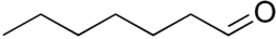 Structuurformule van heptanal