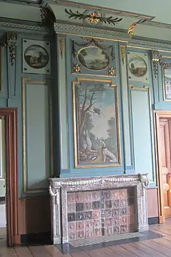 Detail schouw blauwe zaal