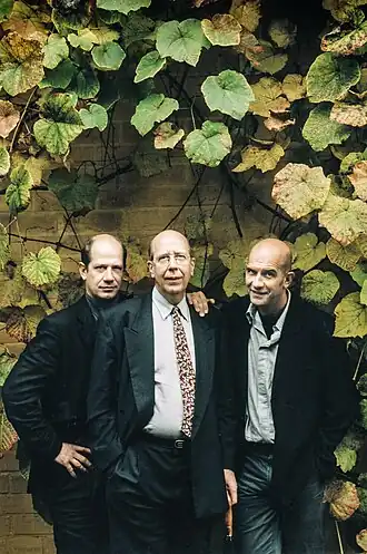 Herman Balthazar met zonen Tom (L) en Nic (1995).