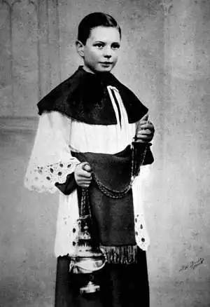 Herman Wijns als misdienaar.