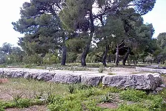 De tempel van Poseidon.