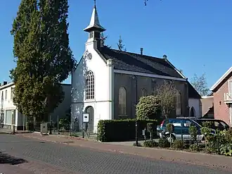 Kouwenbergs kerkje (voormalige hervormde kerk). Rechthoekig zaalkerkje