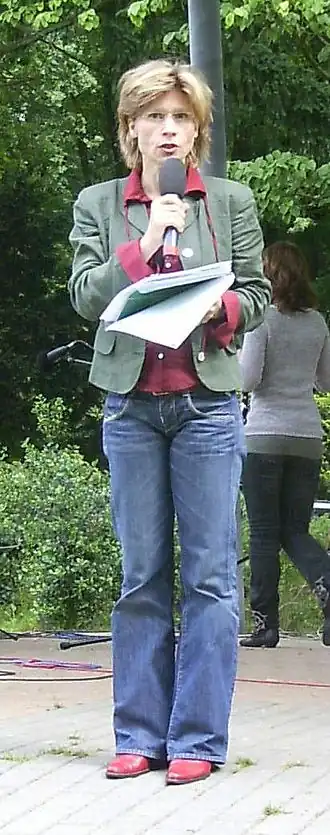 Hester Macrander op de Dag van het Park, 27 mei 2007, in Park Hartenstein in Oosterbeek