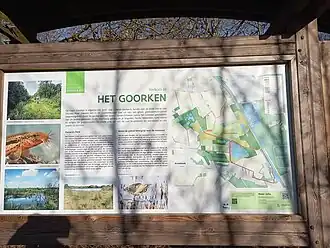 Informatiebord bij Goorken