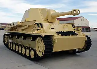 De Heuschrecke in het Field Artillery Museum, Fort Sill.