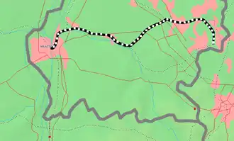 Heuvellandlijn op de kaart