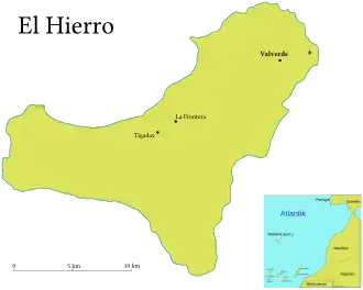 Kaart van El Hierro