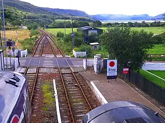 Landschap bij station Strathcarron