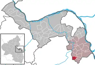 Kaart van Hillesheim