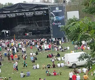 Zicht op de Main Stage in 2008