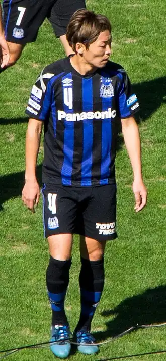 Fujiharu in 2016 als speler van Gamba Osaka