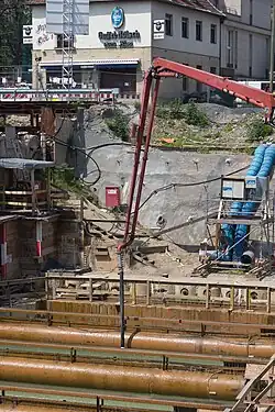 Valpijp bij het storten van beton