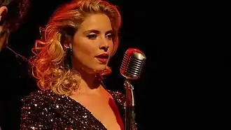 Julie Huard tijdens een van haar optredens