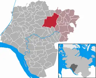 Kaart van Hohenlockstedt