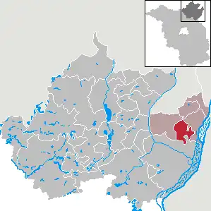 Kaart van Hohenselchow-Groß Pinnow