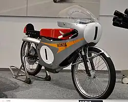 125cc-tweecilinder Honda RC 116 1966